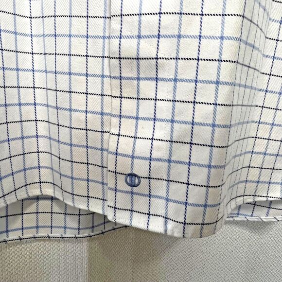 David Donahue Luxury Non-Iron Trim Fit Dress Shirt 100% Cotton - Picture 6 of 10